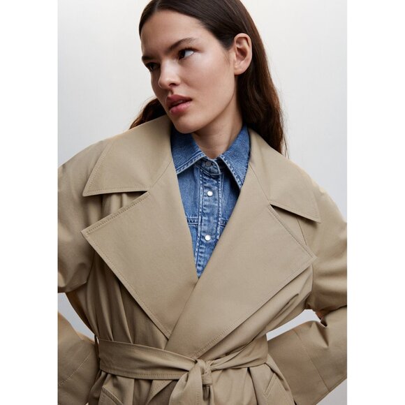 MANGO Oversized Trench Coat - Picture 2 of 11